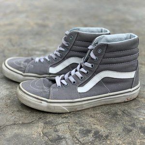 Grey High Top Vans - Men 7